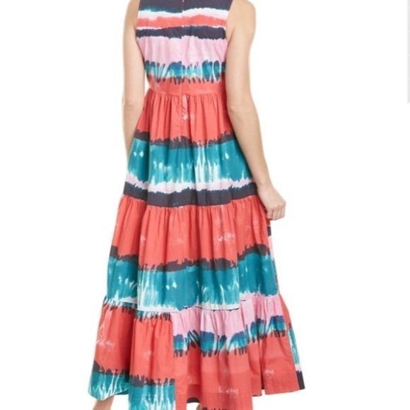 Tyler Böe Multicolored Dress tie dye maxi (Size S) bohemian festive tiered red - Picture 3 of 11